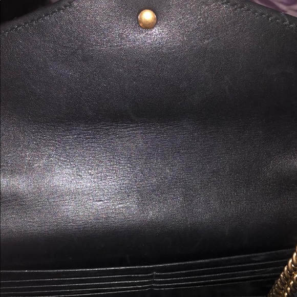 Black Gucci Mormont gold chain wallet bag - Picture 6 of 10